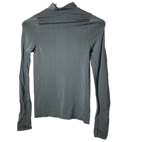 Free People XS/S Light‎ Green Mock Neck Long Sleeve Shirt - Picture 1 of 4